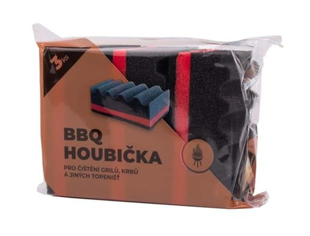 Levně houba 3ks, SOLO, čištění grilů, roštů, 10,5x6x5cm
