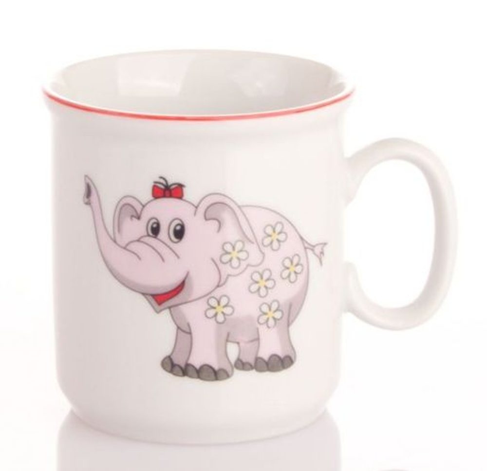 Levně hrnek 160ml DĚTSKÝ-SLONÍK růžový, čes.porcelán