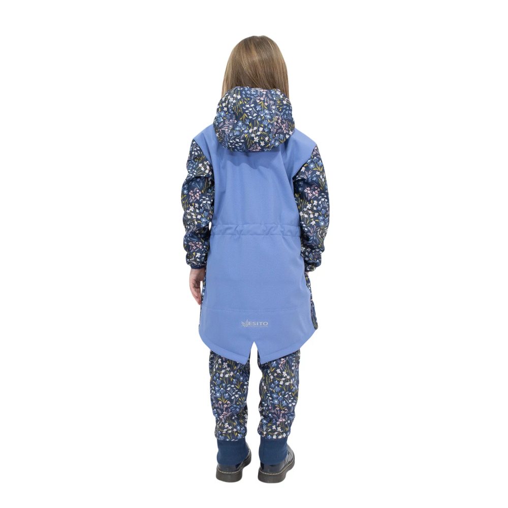 ESITO Dívčí parka Elega Meadows flowers - modrá / 86 - 128 modrá (obrázek 5)