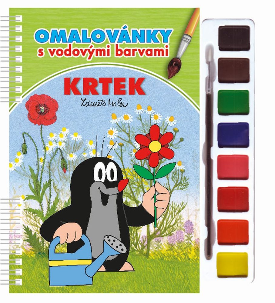 Levně Omalovánky s vodovými barvami a štětcem - Krtek 3