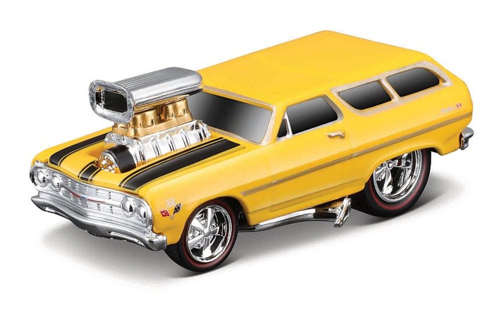Levně Maisto - Muscle Machines - 1965 Chevrolet Chevelle Wagon, 1:64