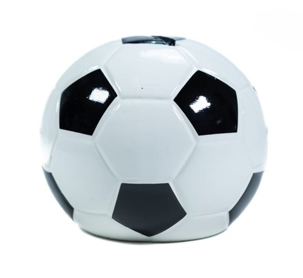 Levně pokladnička MÍČ FOTBALOVÝ, d11cm, keramika