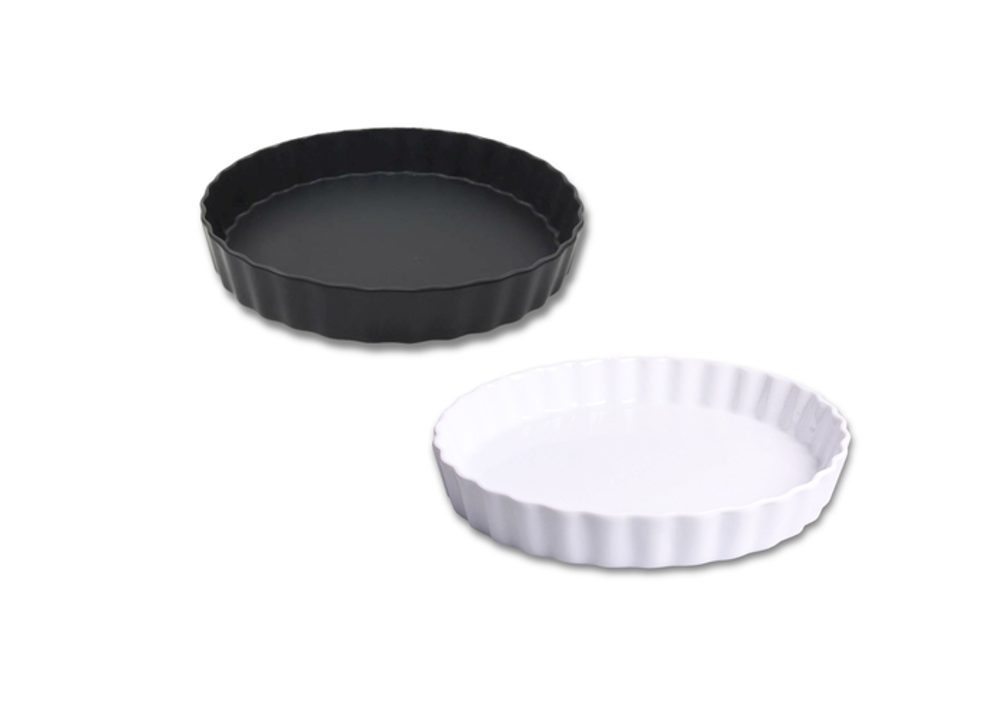 Levně forma koláč d25cm, černý porcelán