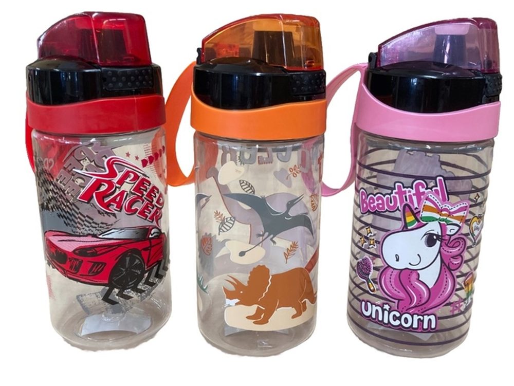 Levně láhev 0,52l AUTO, JEDNOR., DINO, nápitka, kryt,dětská, plast