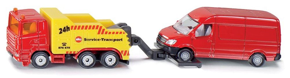 Levně SIKU Super - Odtahové auto s dodávkou