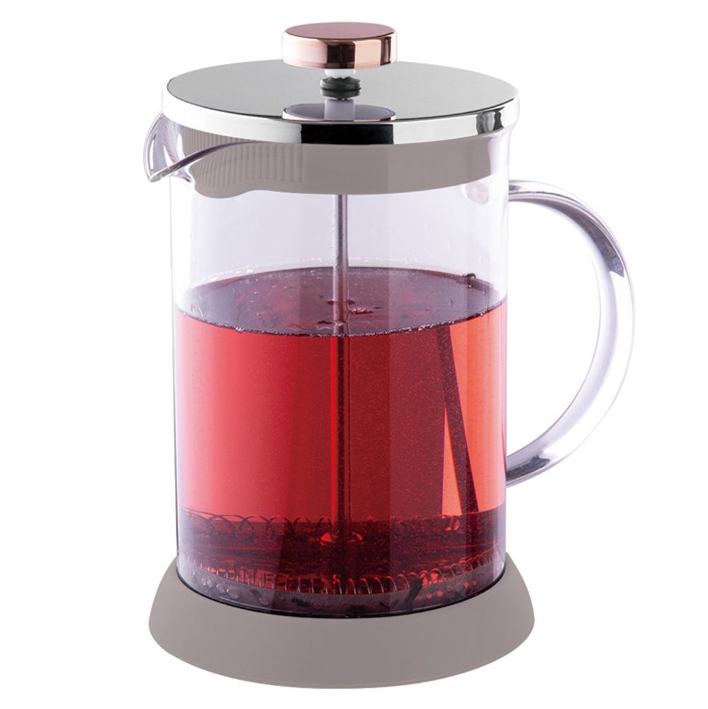 Levně BERLINGERHAUS Konvice na čaj a kávu French press 800 ml Taupe Collection BH-8589