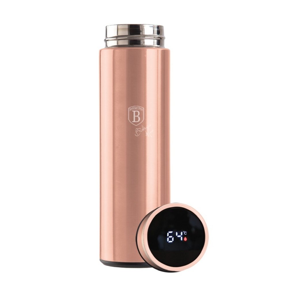 Levně BERLINGERHAUS Termoska nerez s LED displejem 450 ml Rosegold Metallic Line BH-7954