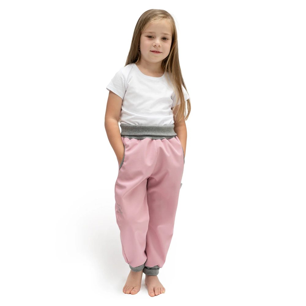 ESITO Rostoucí softshellové kalhoty Sport Shell pink - růžová - 104 růžová