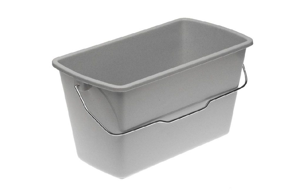 Levně vědro 13l hran.,44x22x22,5cm, sever.šedé, plast