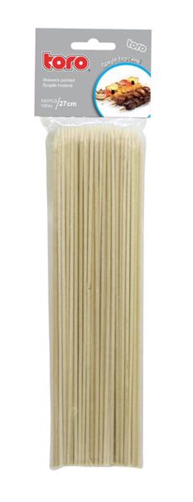 Levně TORO Špejle hrocené 100 ks, 27 cm