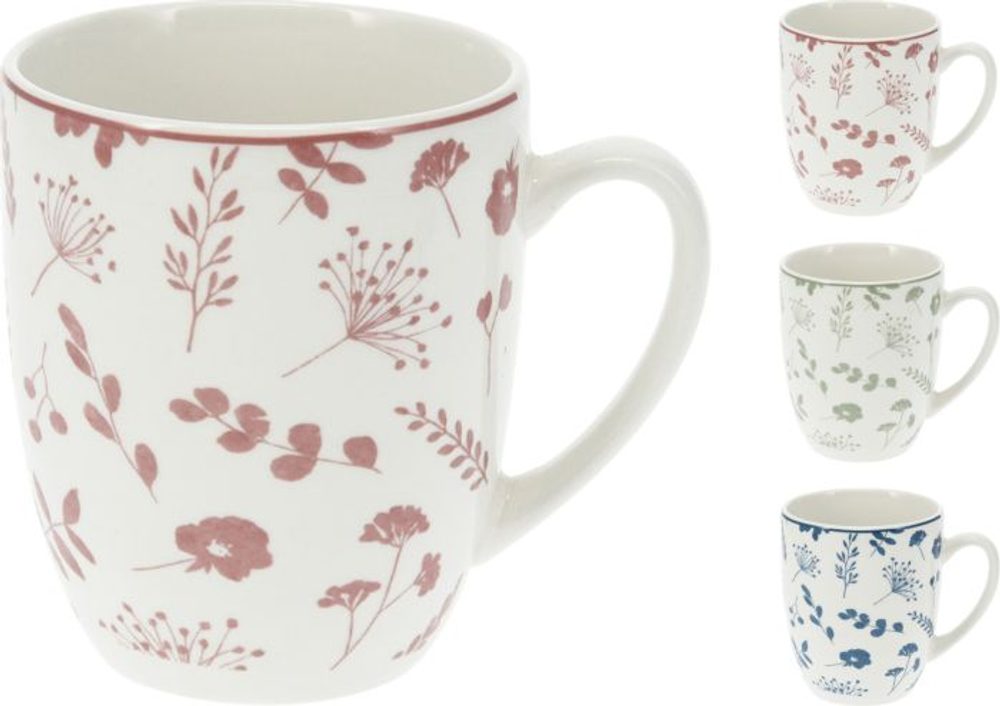 Levně hrnek 350ml, KVÍTÍ, mix barev, porcelán