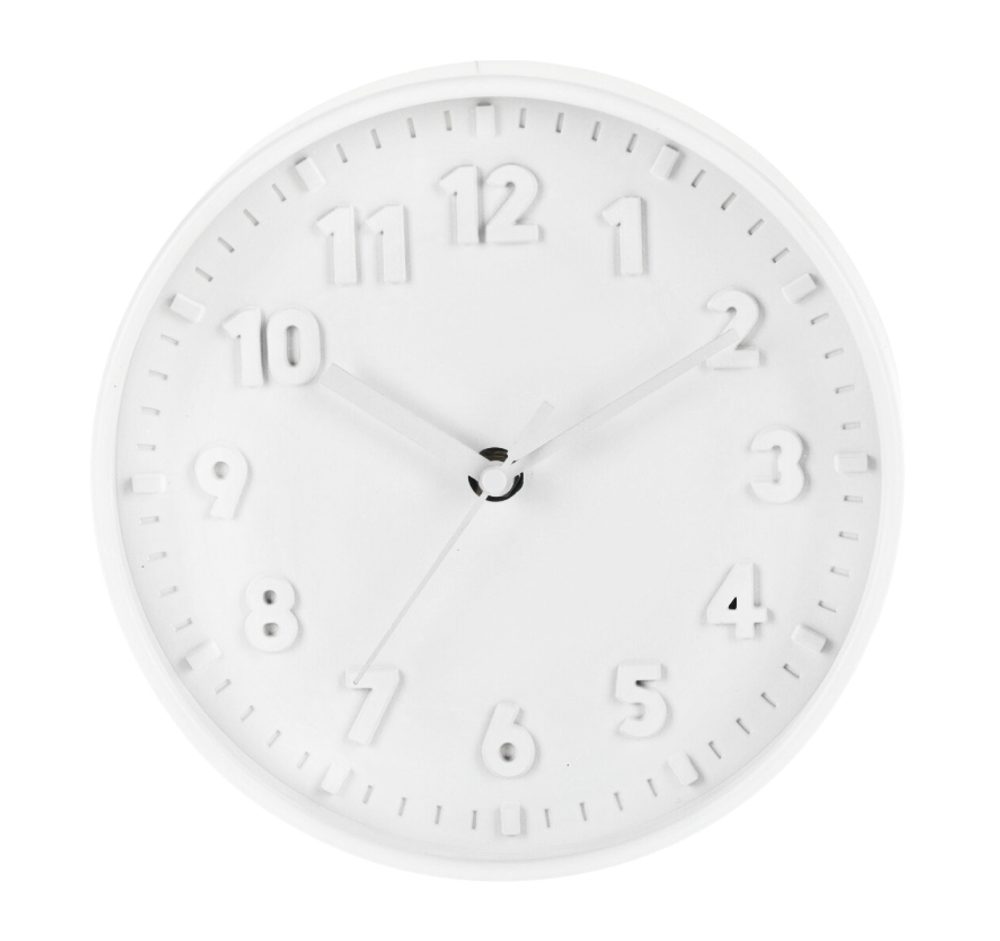 Levně SEGNALE Nástěnné hodiny ručičkové 20 cm bílá KO-837000750bila