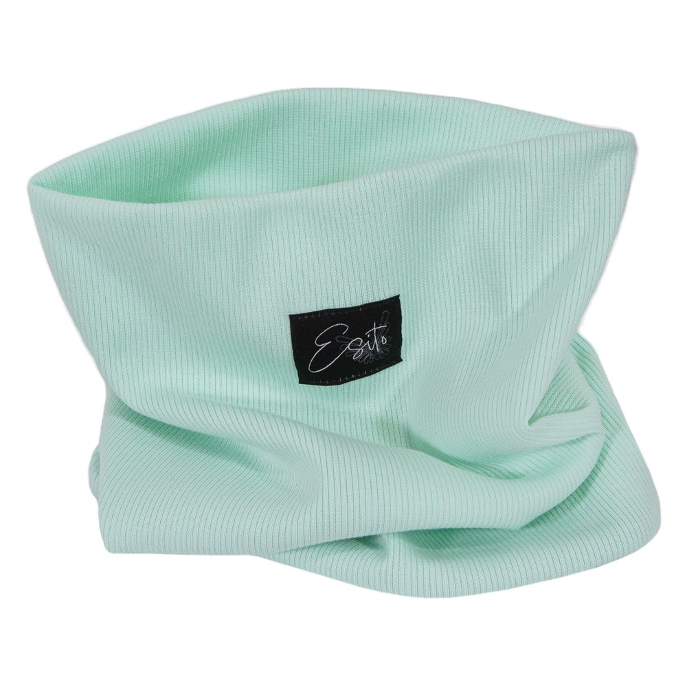 Levně ESITO Dvojitý žebrovaný nákrčník Color Mint - mintová / 44 - 48 mintová