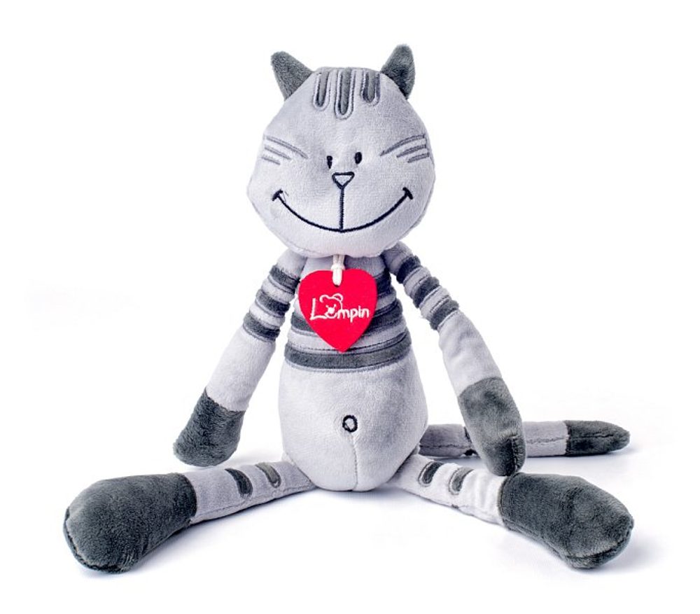 Levně LUMPIN Kocour Matteo, střední - šedý (38 cm)