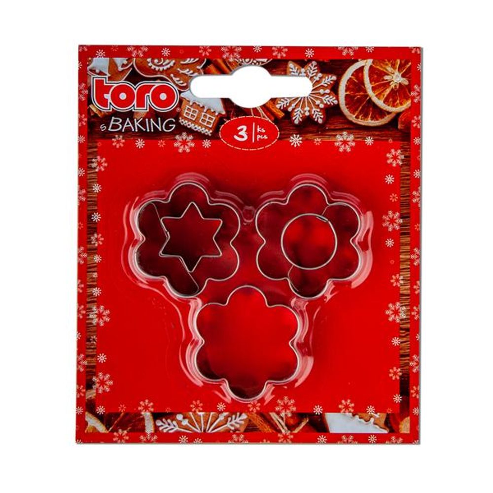 Levně TORO VYKRAJOVÁTKA NA CUKROVÍ 3KS KYTKA - HVĚZDA