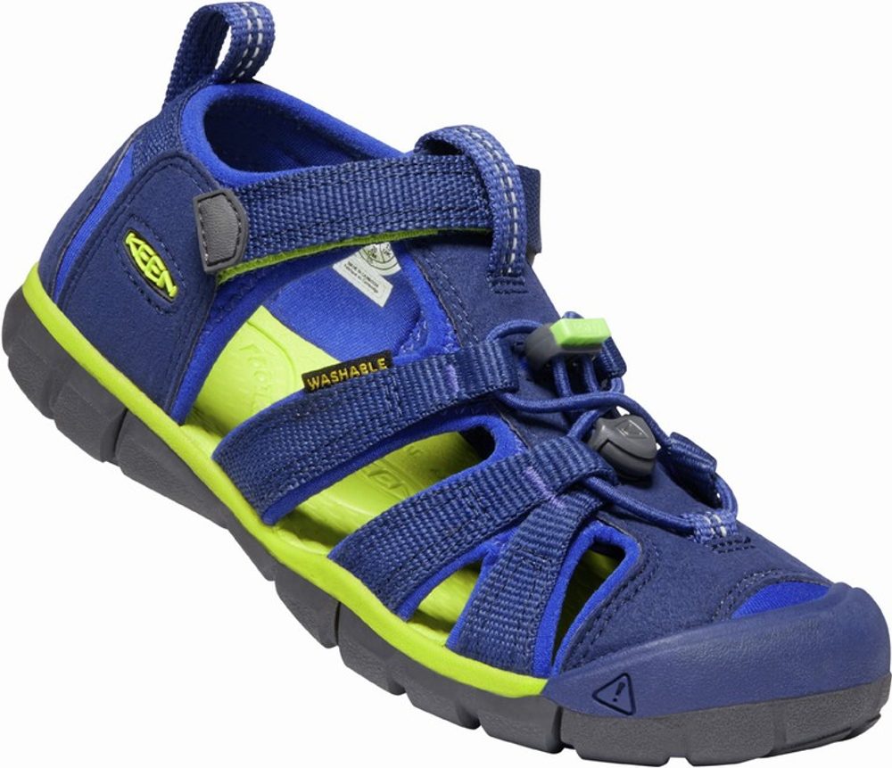 Levně KEEN SEACAMP II CNX YOUTH blue depths/chartreuse - 38