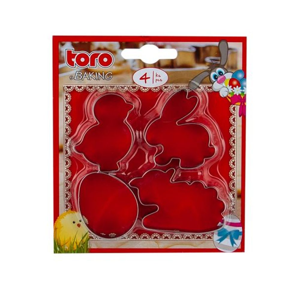 Levně TORO VYKRAJOVÁTKA VELIKONOČ. 4KS OVCE,KUŘE,KRÁLÍK,VEJCE