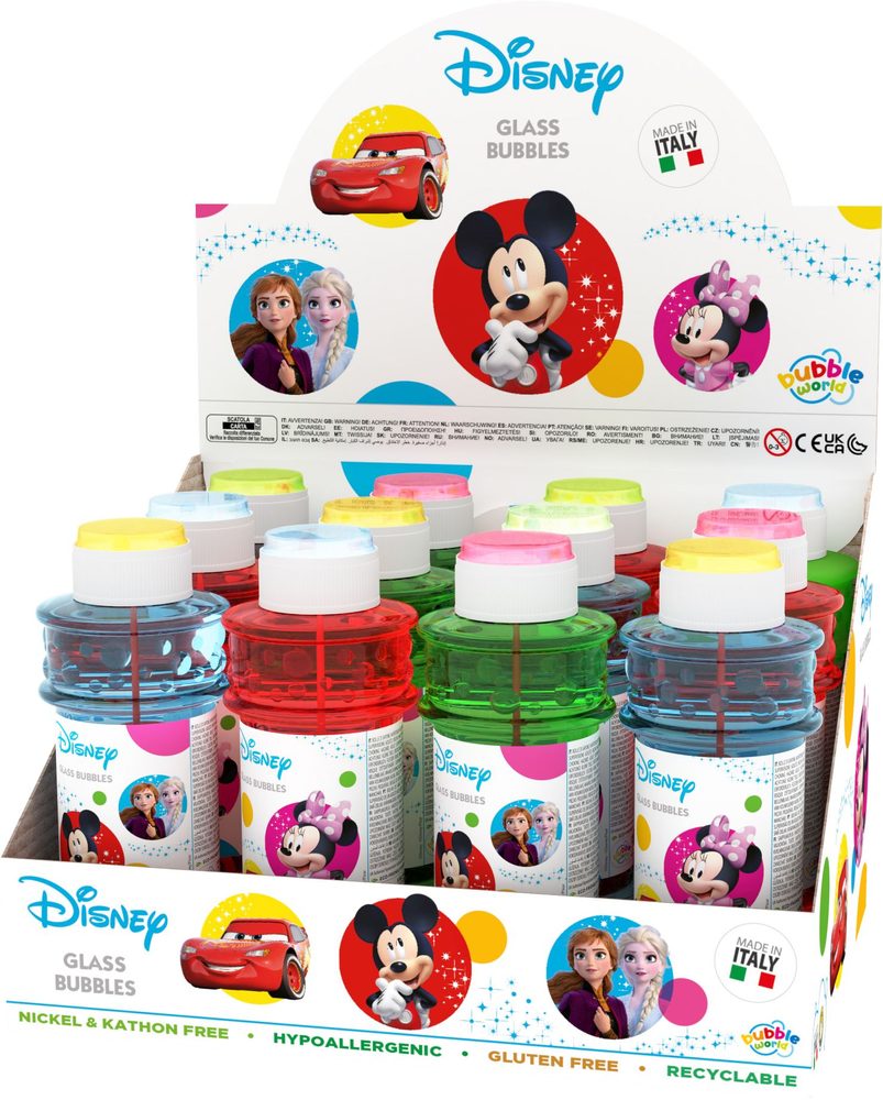 Levně Bublifuk Glass Disney Multi Property 300 ml