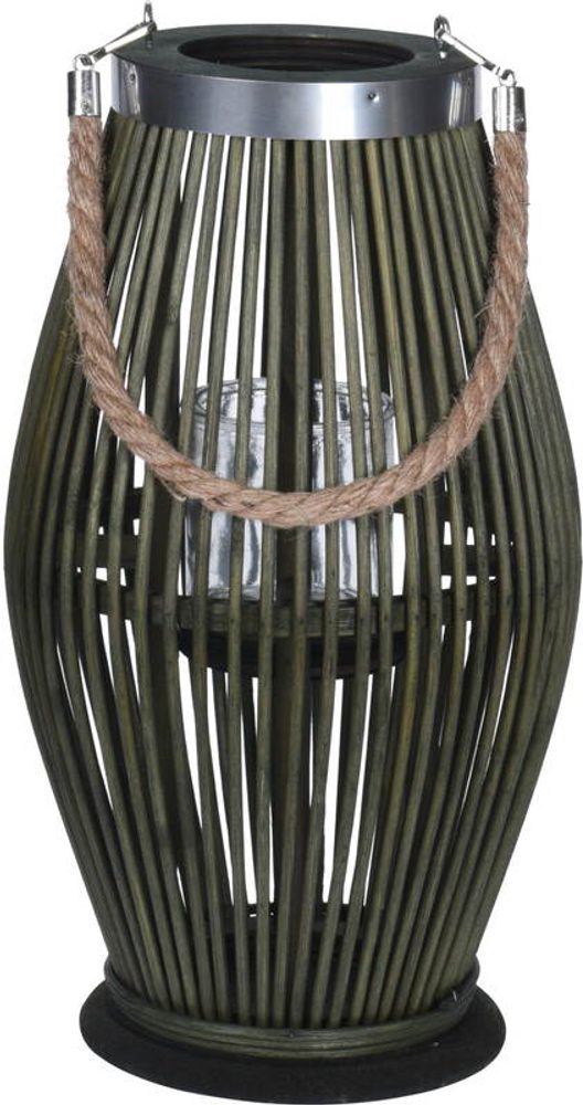 Levně PROGARDEN Lucerna dřevěná 21 x 38 cm zelená KO-435000360