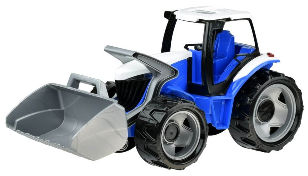 Levně Lena Traktor se lžící modro šedý