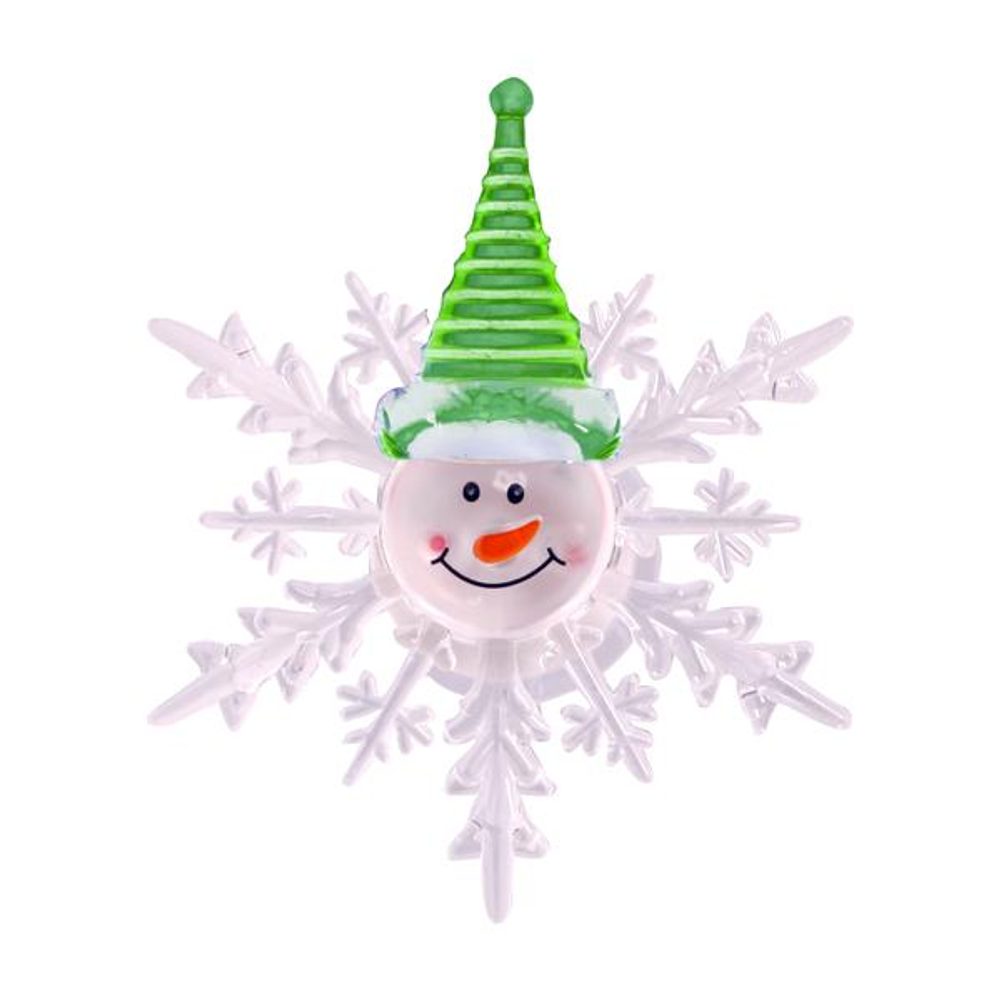 Levně TORO LED SNĚHOVÁ VLOČKA SNĚHULÁK 10CM ASSORT