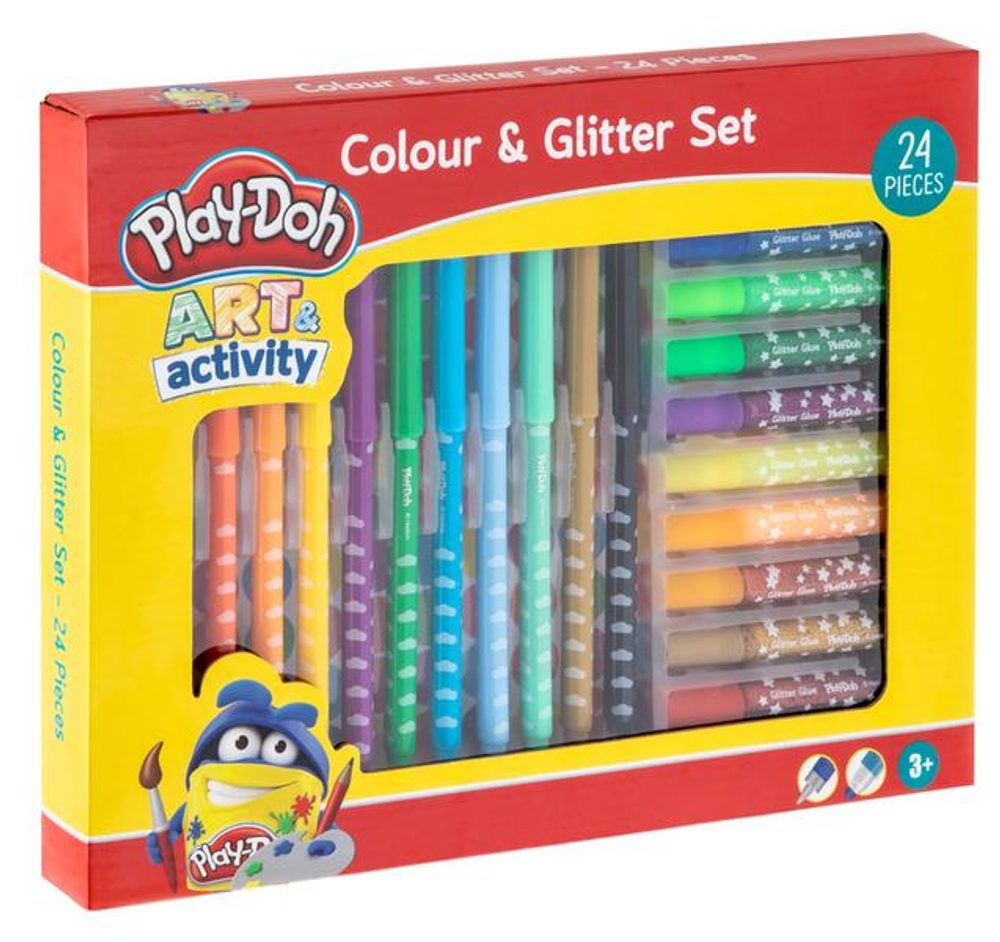 Levně RMS SADA BAREV A TŘPYTEK 24 KS PLAY-DOH