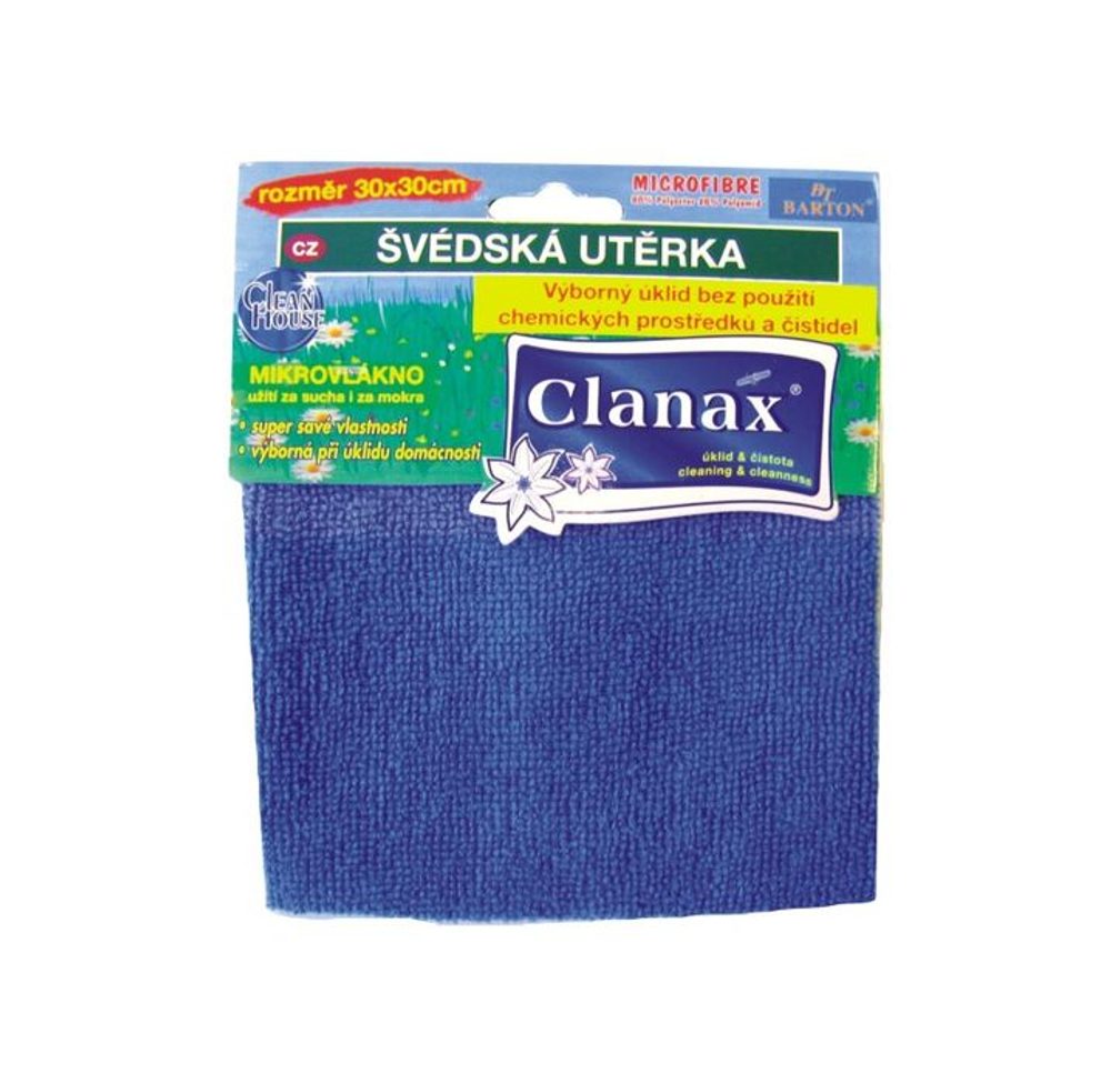 Levně utěrka 1ks švéd. 205g 30x30cm Mikrovl.CLANAX