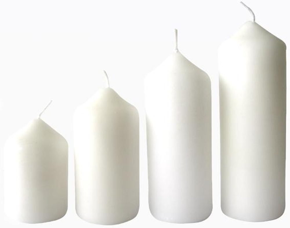 Levně Provence Svíčka adventní bílá 4 velikosti, průměr 4 cm