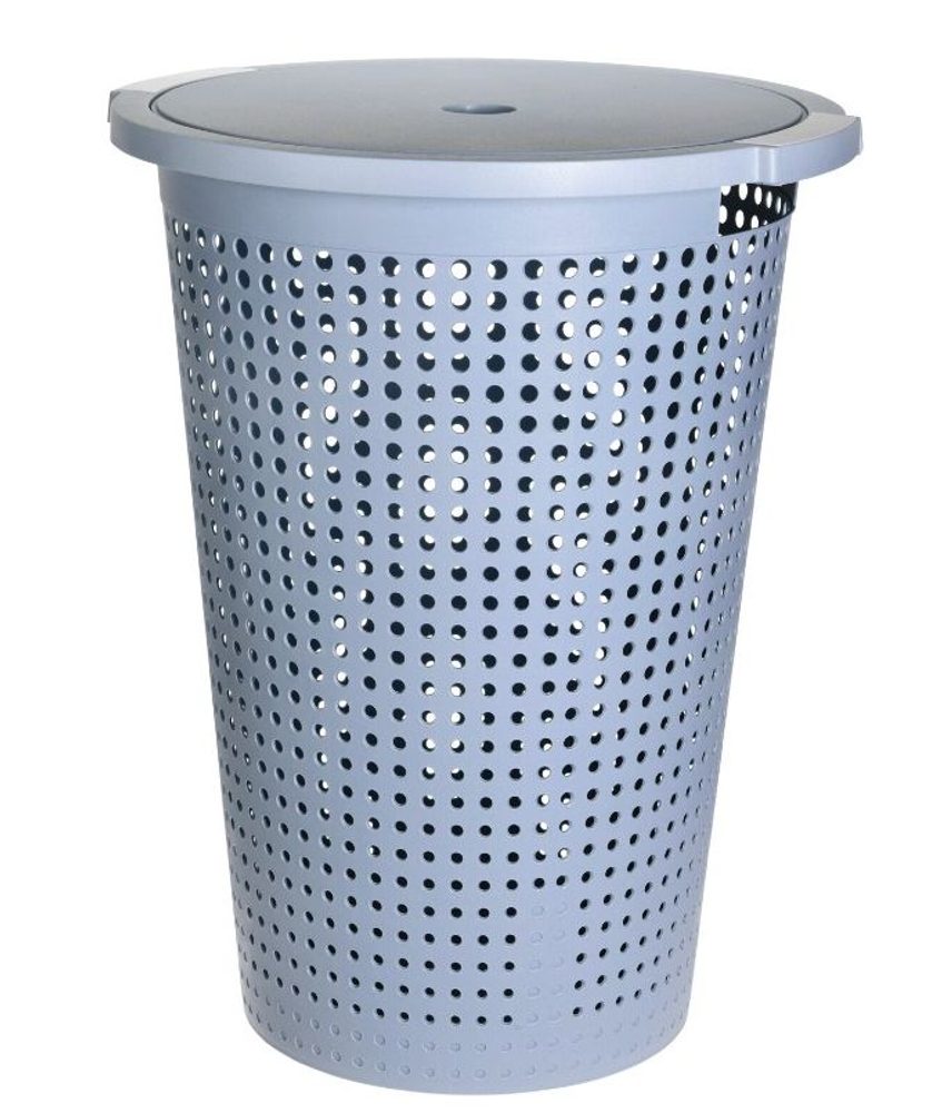 Levně EXCELLENT HOUSEWARE Koš na prádlo s víkem 35 l 40 x 52 cm modrý KO-Y54231170modr