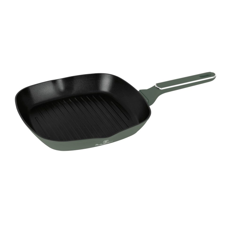 Levně BERLINGERHAUS Pánev grilovací s titanovým povrchem 28 cm Matte Green BH-8161
