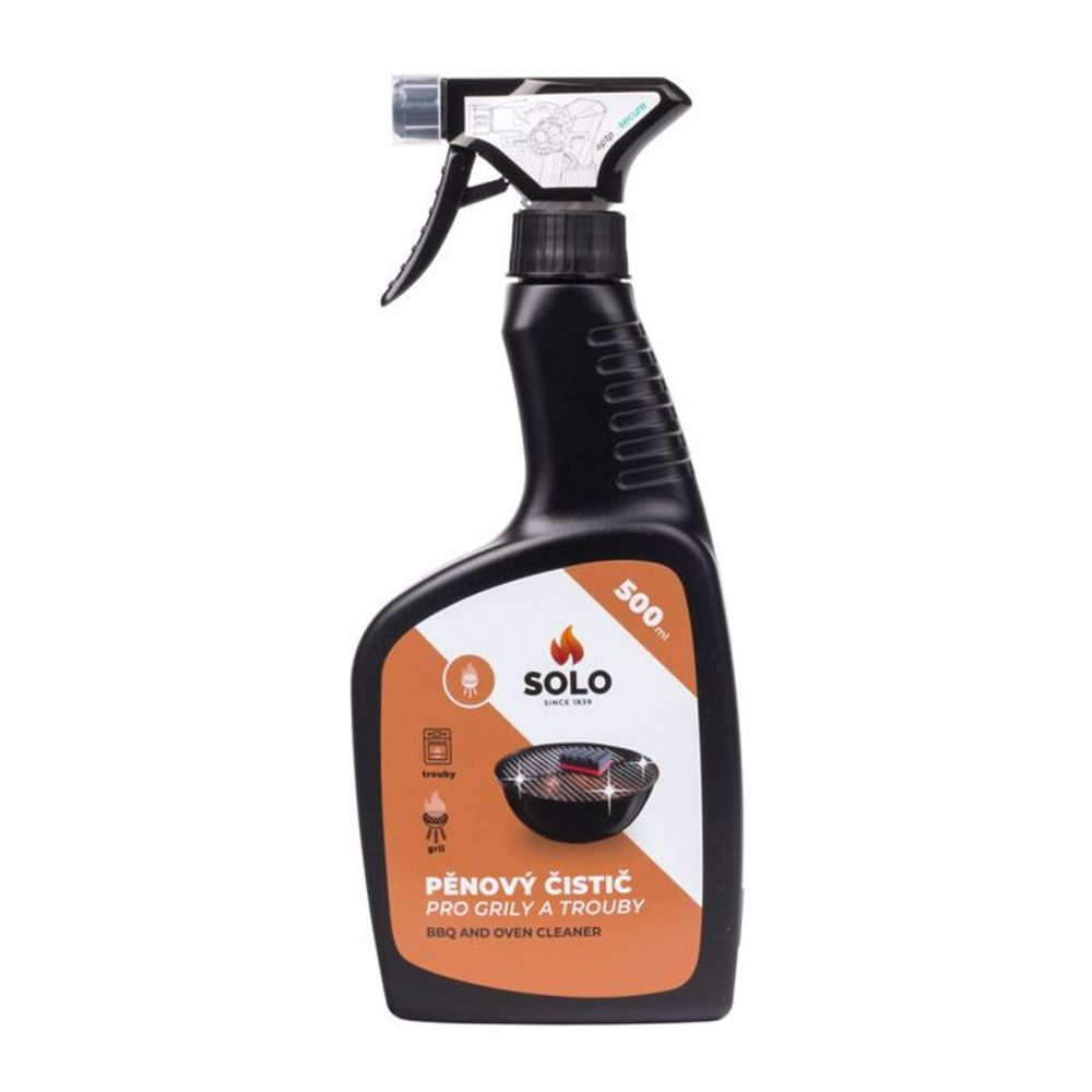 Levně čistič pěnový, 500ml SOLO, grilů a trub, spray