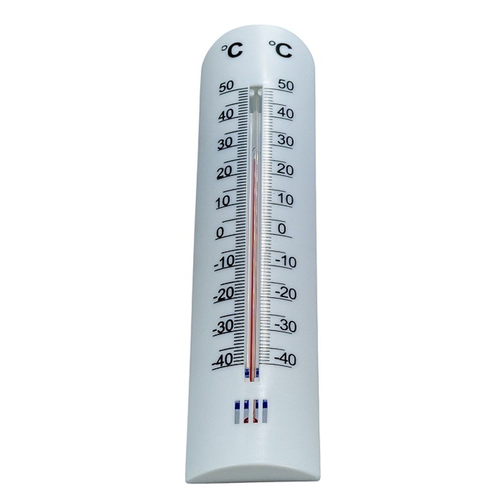 Levně teploměr univ. 27,5cm, -40°C+50°C, bílý plast