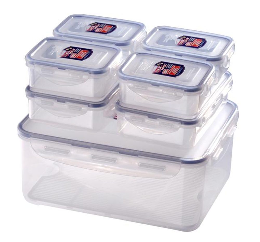 Levně LOCKNLOCK Dóza na potraviny LOCK, set 7 ks, 5,5l/ 1l/ 350ml