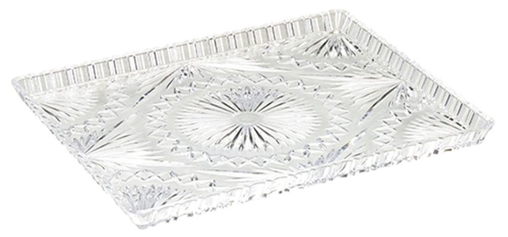Levně podnos 33x27x2,2cm, KRYSTAL, brus, plast