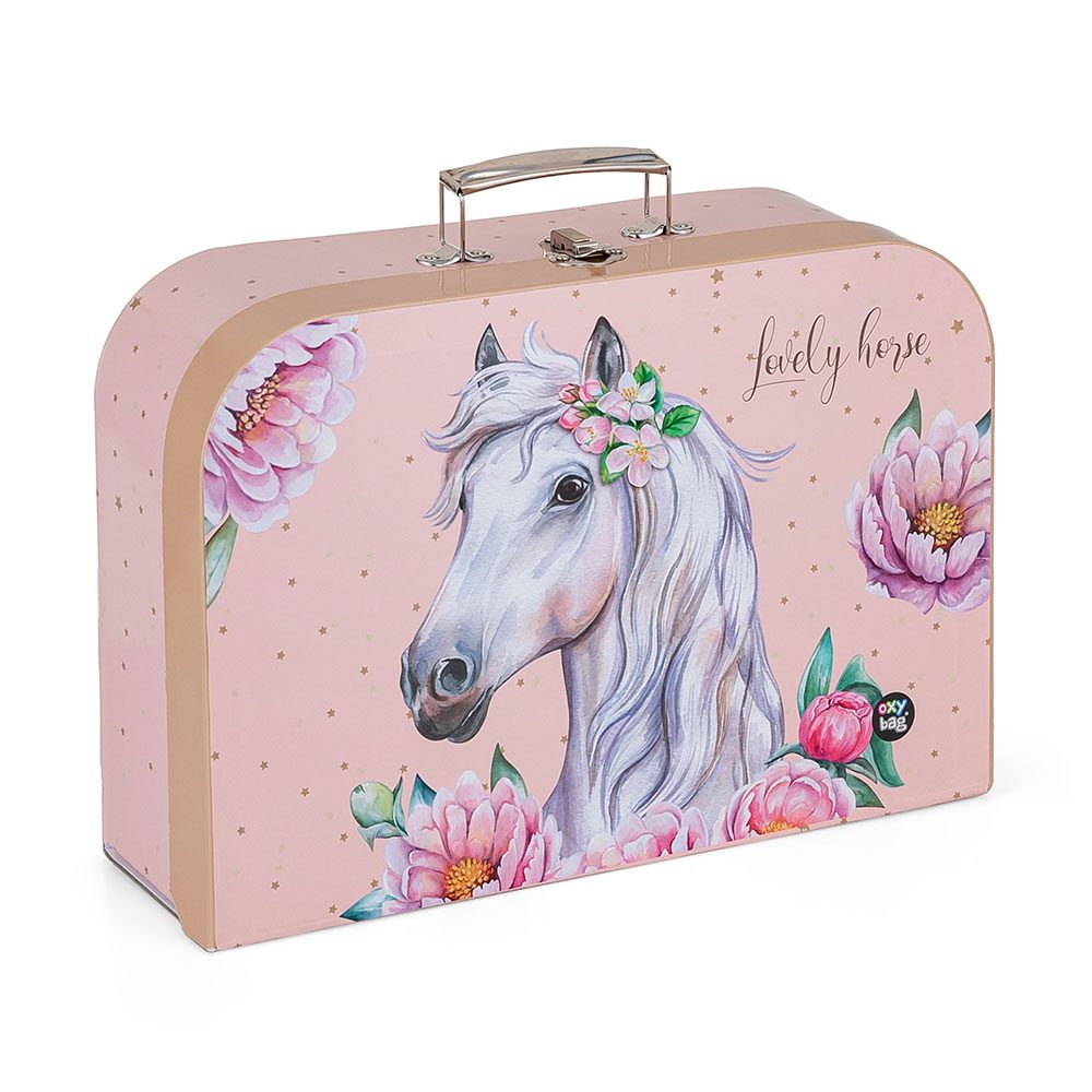 Levně Karton P+P Kufřík lamino 34 cm kůň romantic KT5-66223