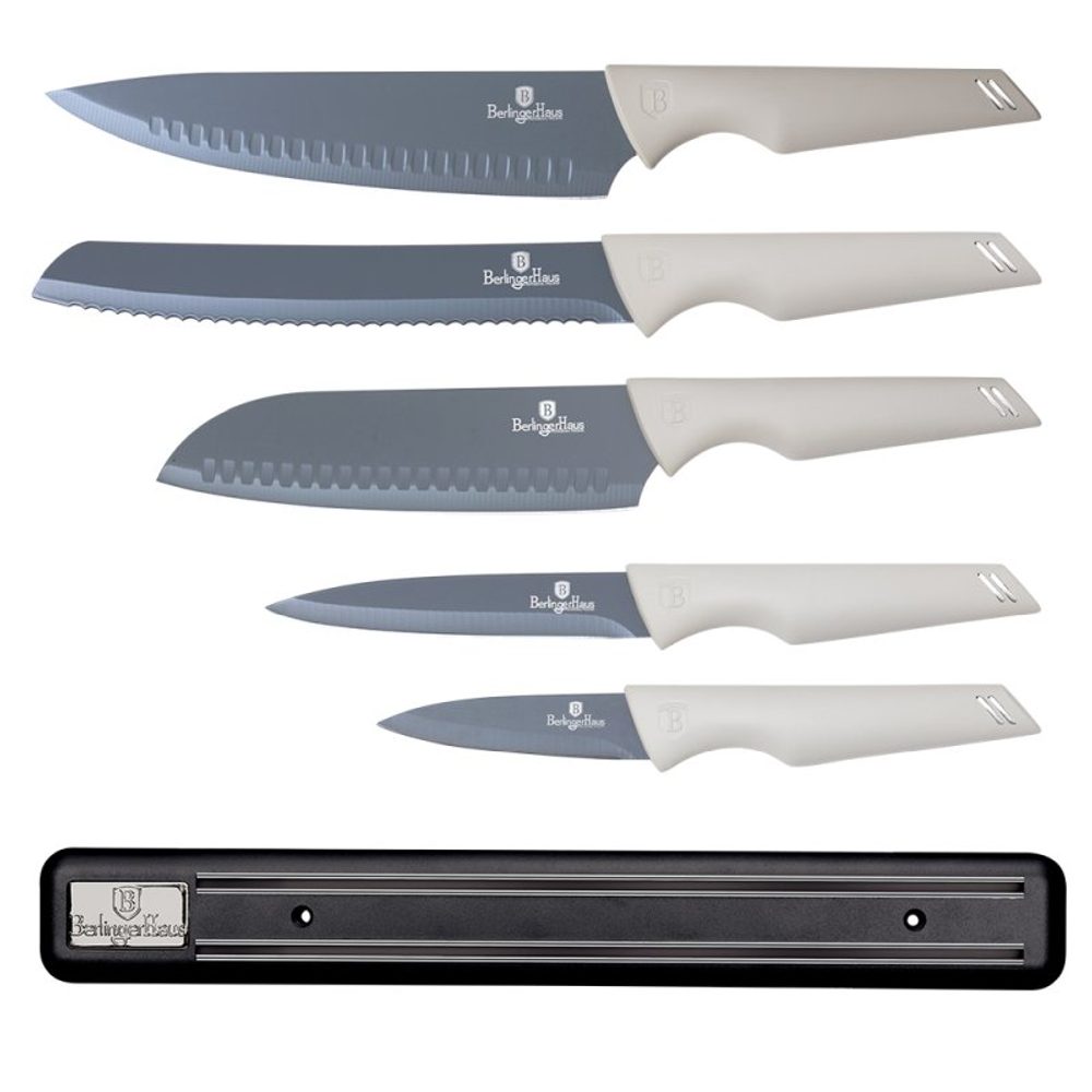 Levně BERLINGERHAUS Sada nožů s magnetickým držákem 6 ks Aspen Collection BH-2839