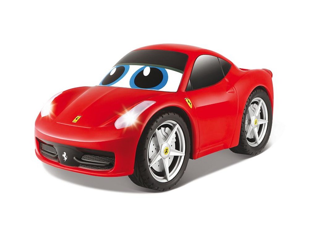 Levně Maisto - BJUNIOR BB Junior RC - Ferrari 458 Italia se světly a zvuky, dálkový ovladač volant, červená, 27MHz