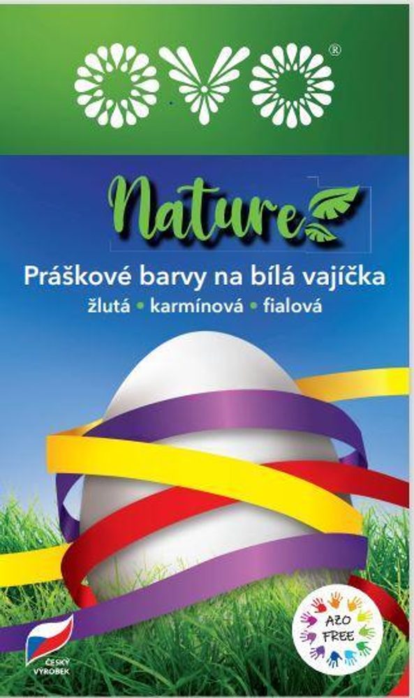 Levně OVO NATURE 3 BARVY, ŽLUTÁ, KARMÍNOVÁ, FIALOVÁ