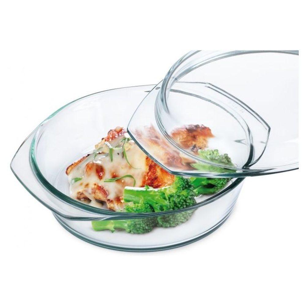 Levně mísa 0,7 l kulatá+0,3l víko,d160x70mm,var.sklo,zapék. SIMAX