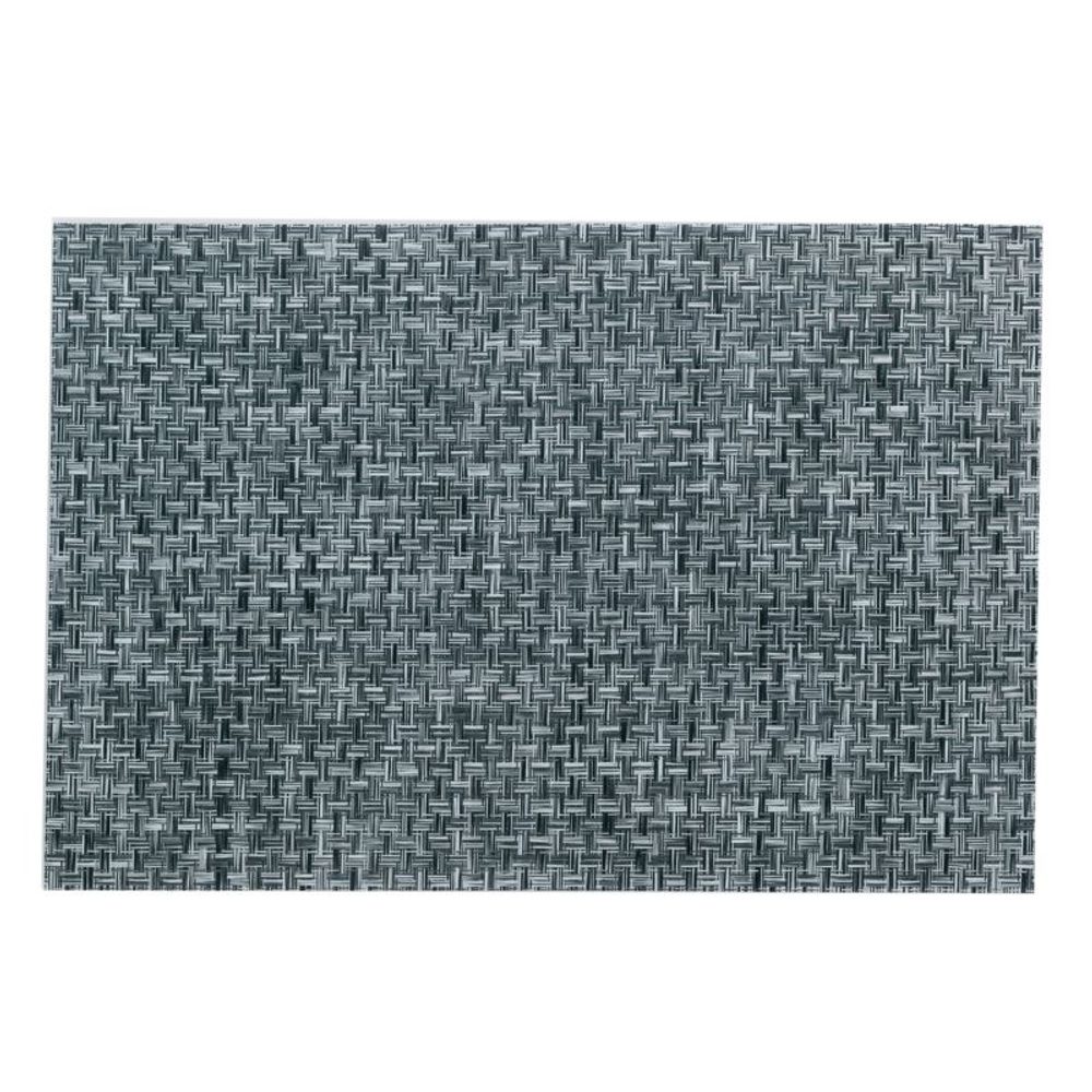 Levně KELA Prostírání PLATO, polyvinyl, černé/bílé 45x30cm KL-15644