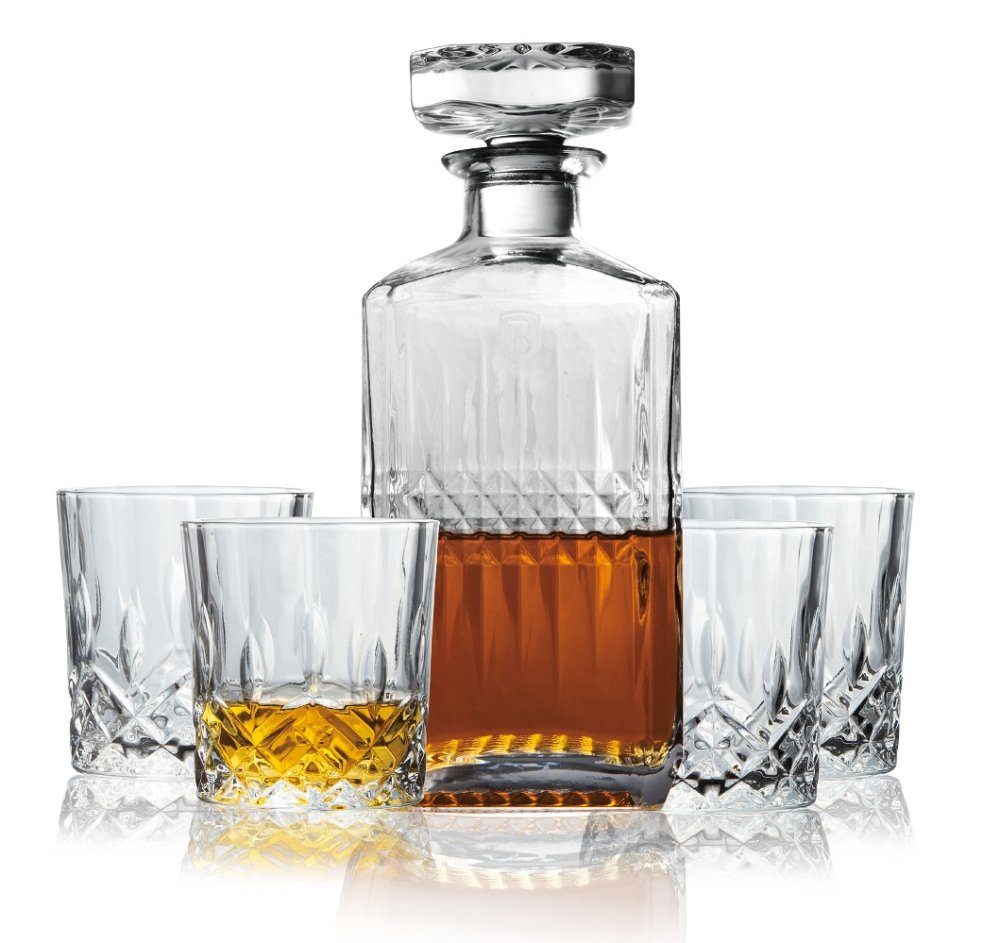 Levně BERLINGERHAUS Sada lahve 750 ml a 4 ks sklenic na whisky 220 ml BH-8657