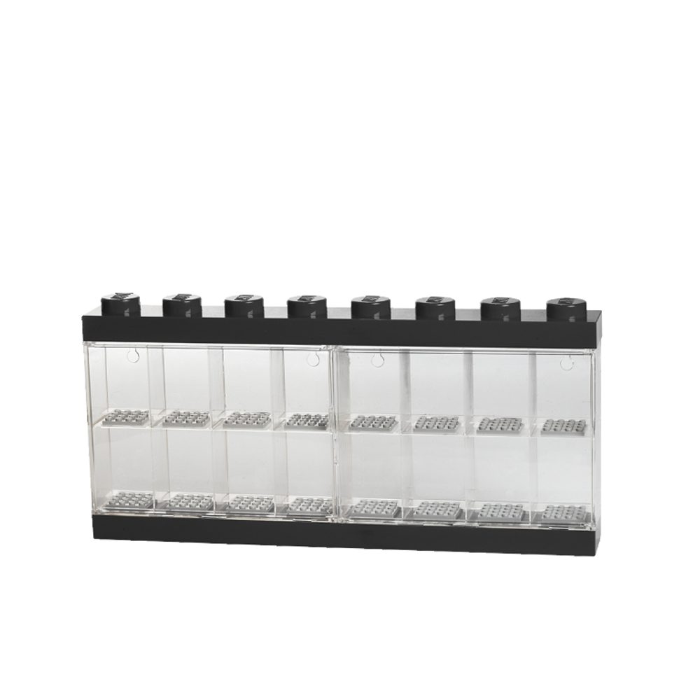 Levně LEGO sběratelská skříňka na 16 minifigurek - černá