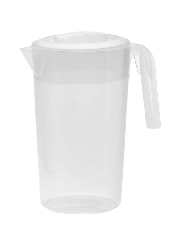 Levně džbán 2,0l kulatý BÍLÝ, plast