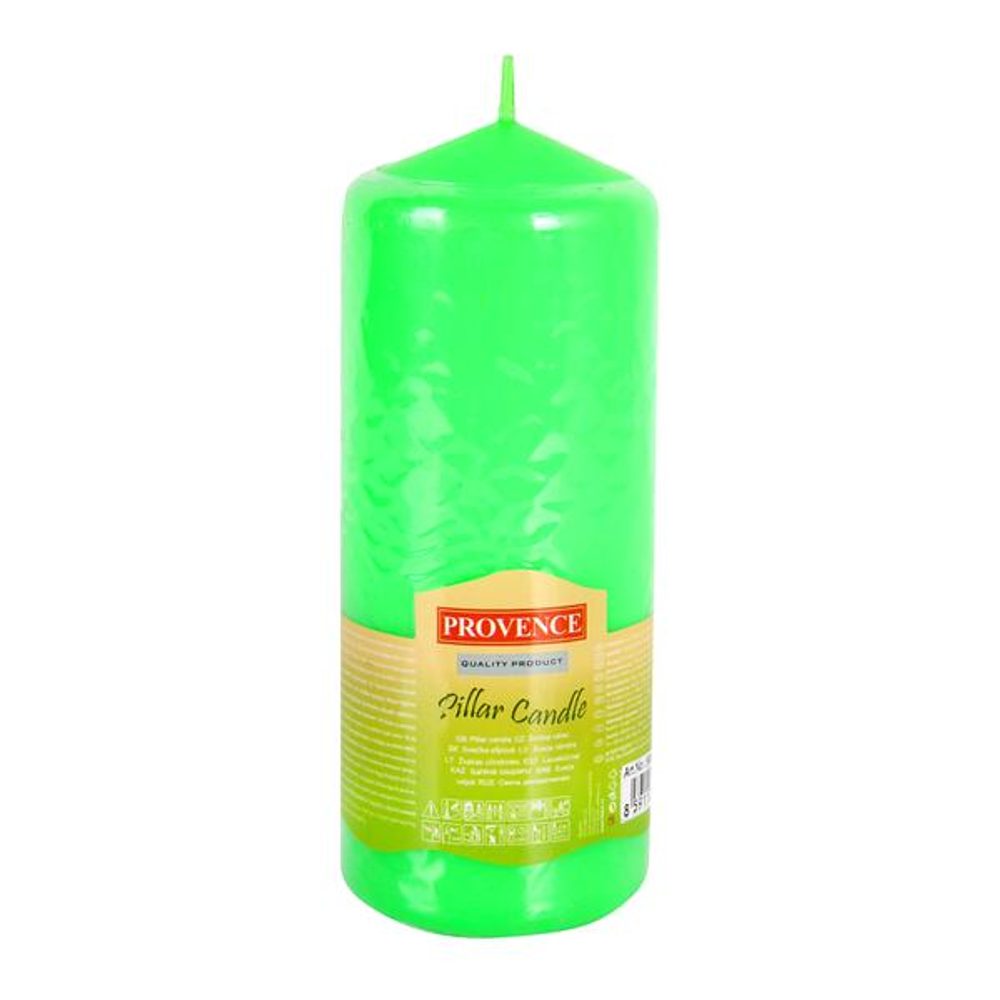 Levně Provence SVÍČKA VÁLEC ZELENÁ 65X160MM 435G PARAFÍN