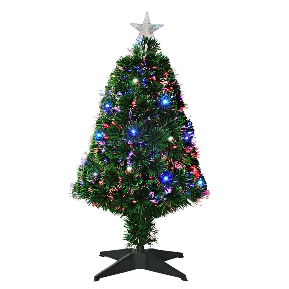 HOMESTYLING Vánoční stromeček s LED osvětlením 90 cm barevný KO-AFB000130
