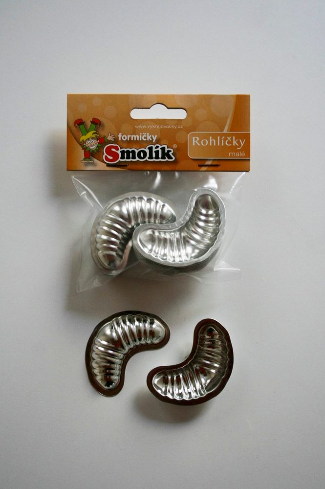 Levně form.612 Rohlíček malý, 5,5 cm, 20ks sada, č.612, pocín