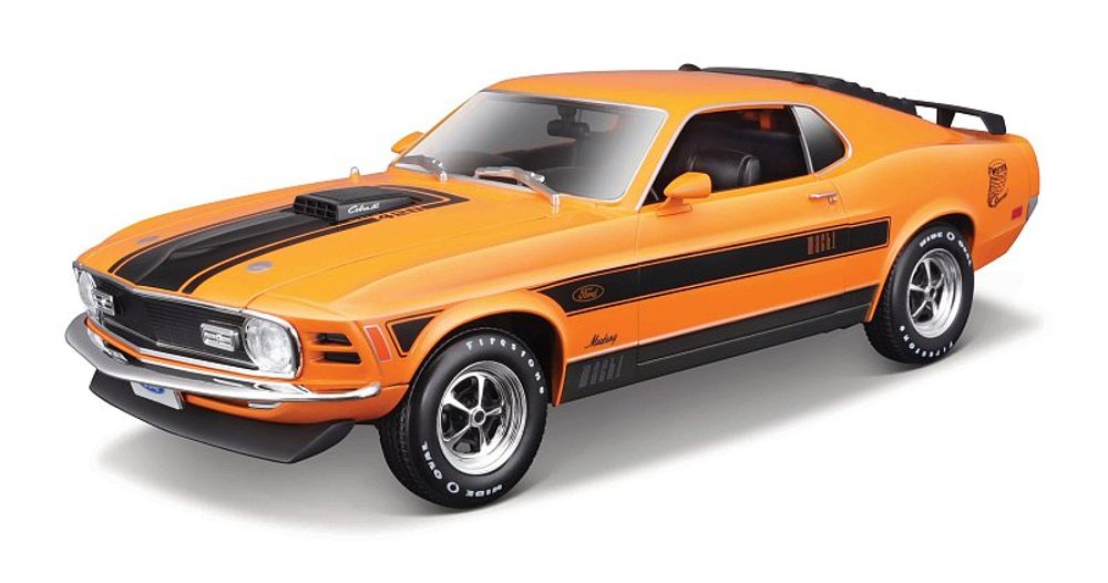 Levně Maisto - 1970 Ford Mustang Mach 1, oranžová, 1:18