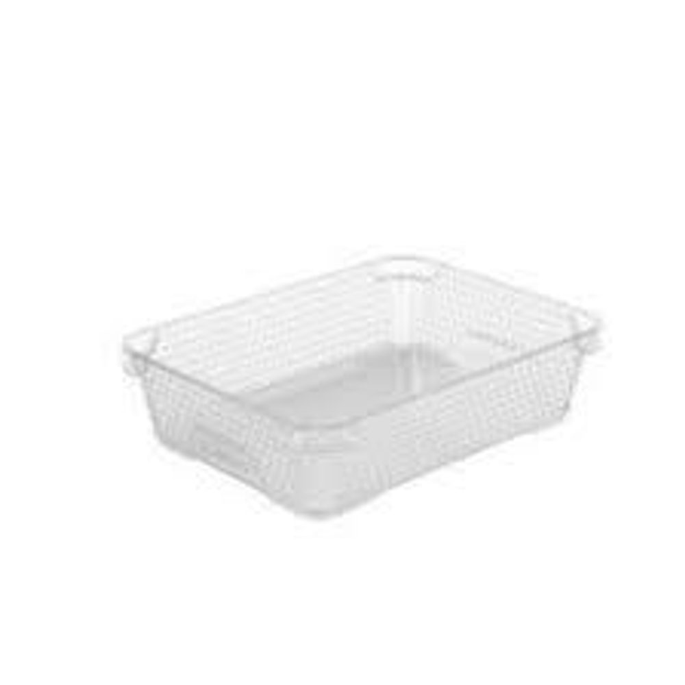 Levně košík A5 MINI transpar., 26,5x20x7cm, plast