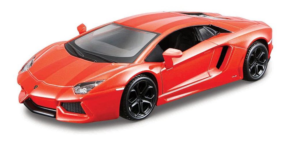 Levně Bburago - Auta HOBBY, Lamborghini Aventador Coupé, oranžová metalíza, 1:32