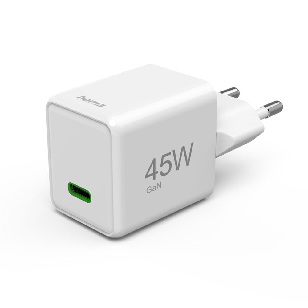 Levně Hama rychlá USB nabíječka, USB-C PD/QC 45 W, super-mini